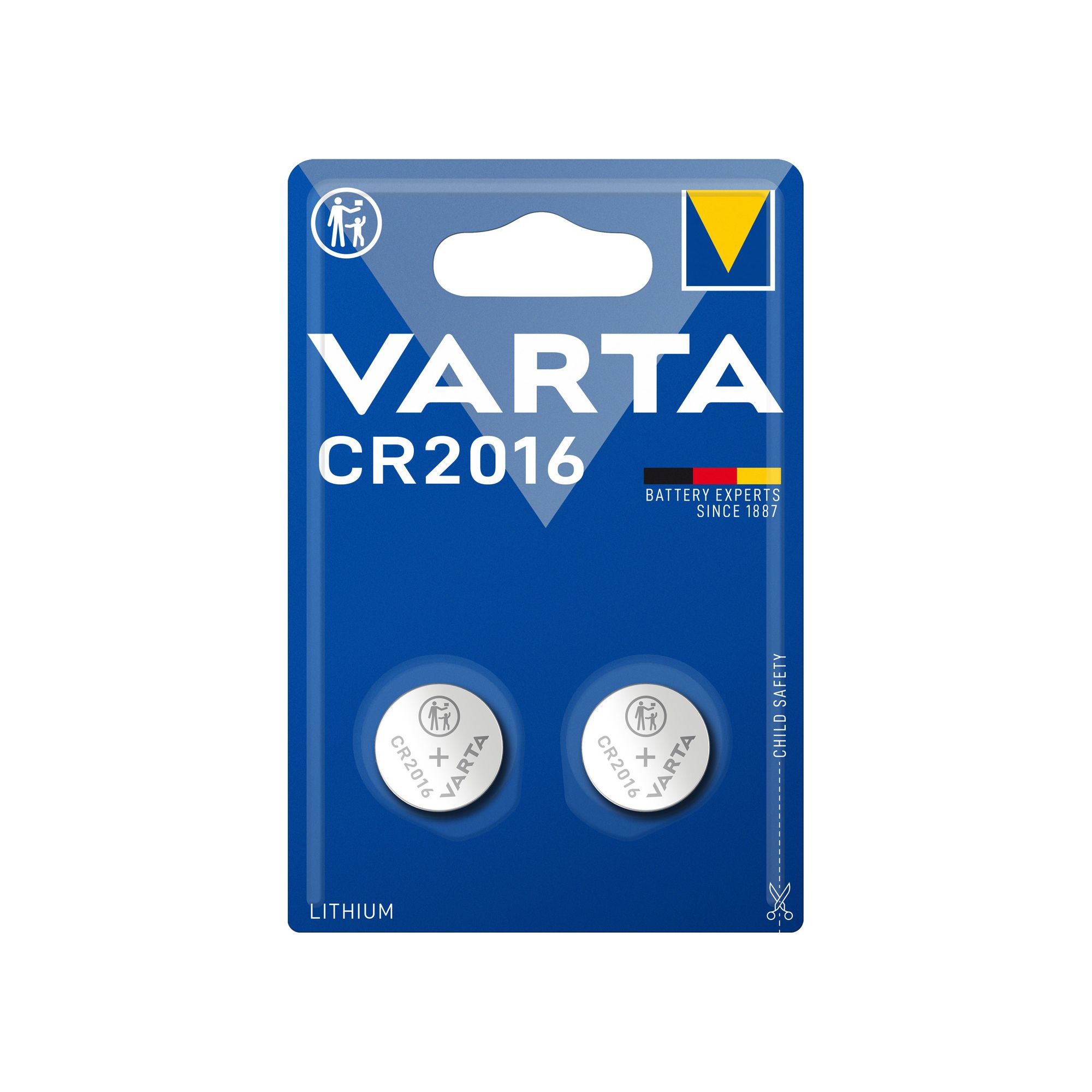 Varta CR2016 Coin cell batteries, Pack of 2