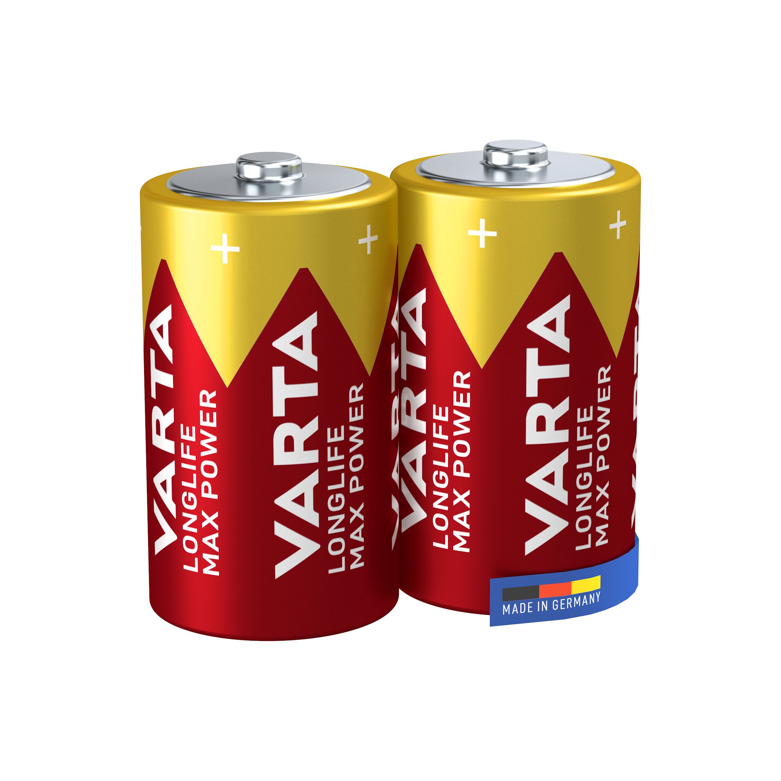 Varta Longlife Max Power 1.5V D Battery, Pack of 2