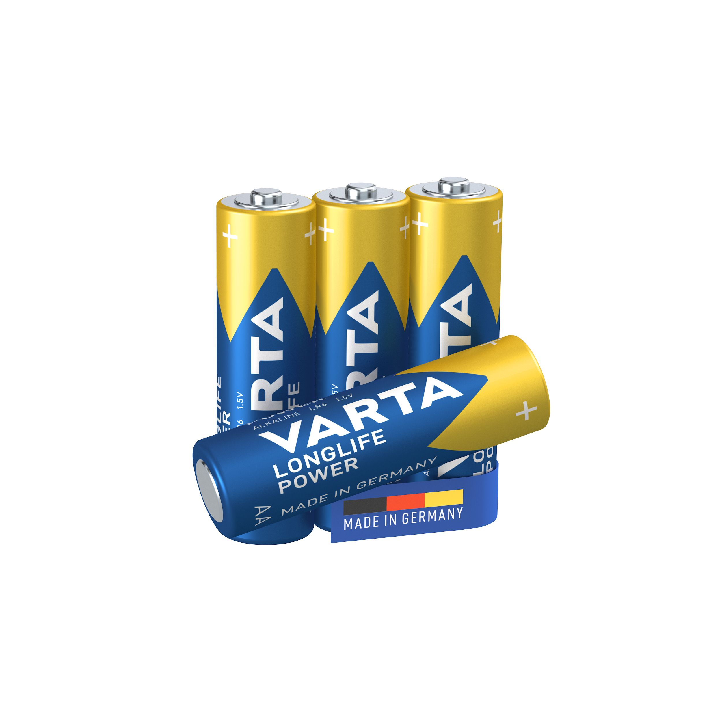 Varta Longlife Power 1.5V AA Batteries, Pack of 4