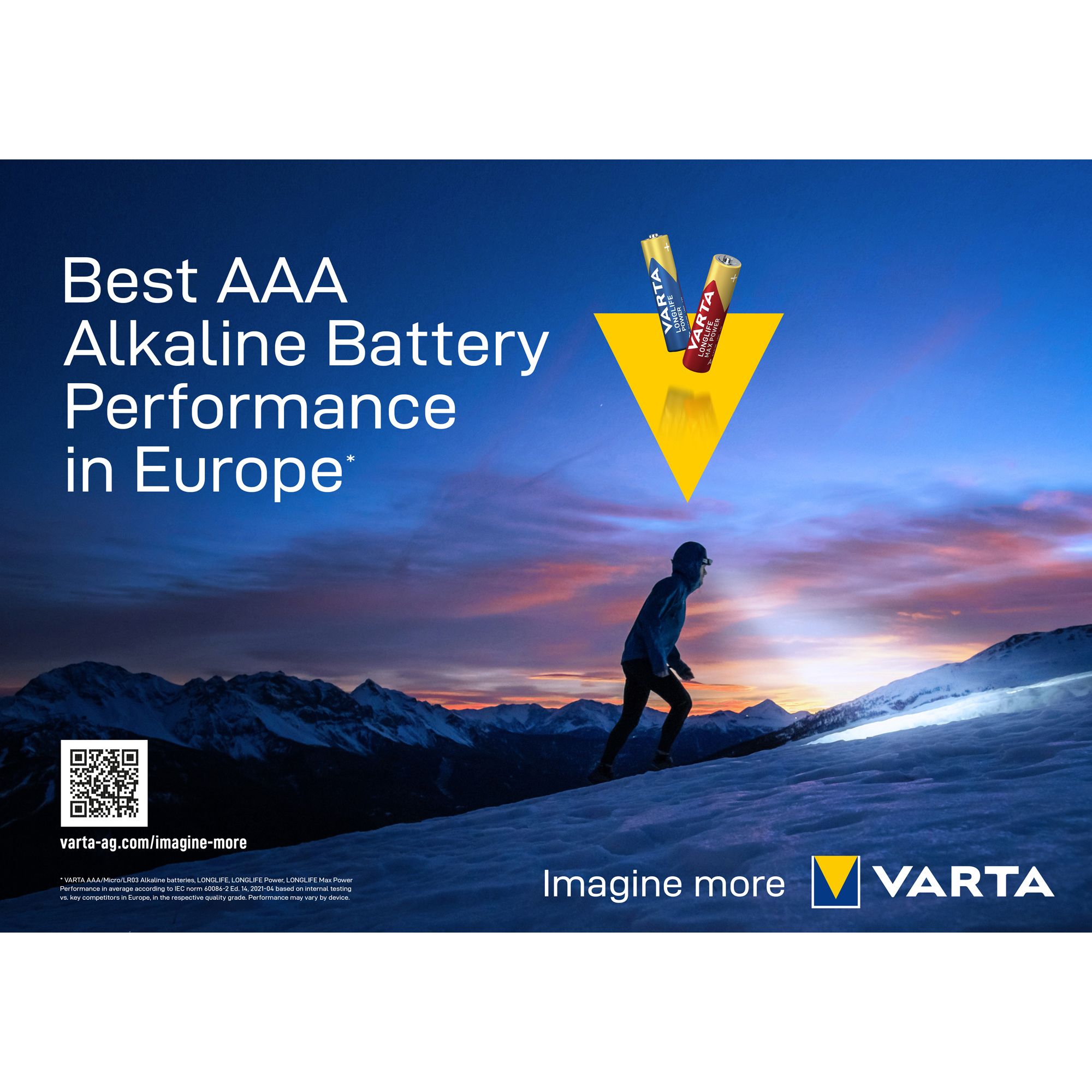 Varta Longlife Power 1.5V AAA Battery, Pack of 24