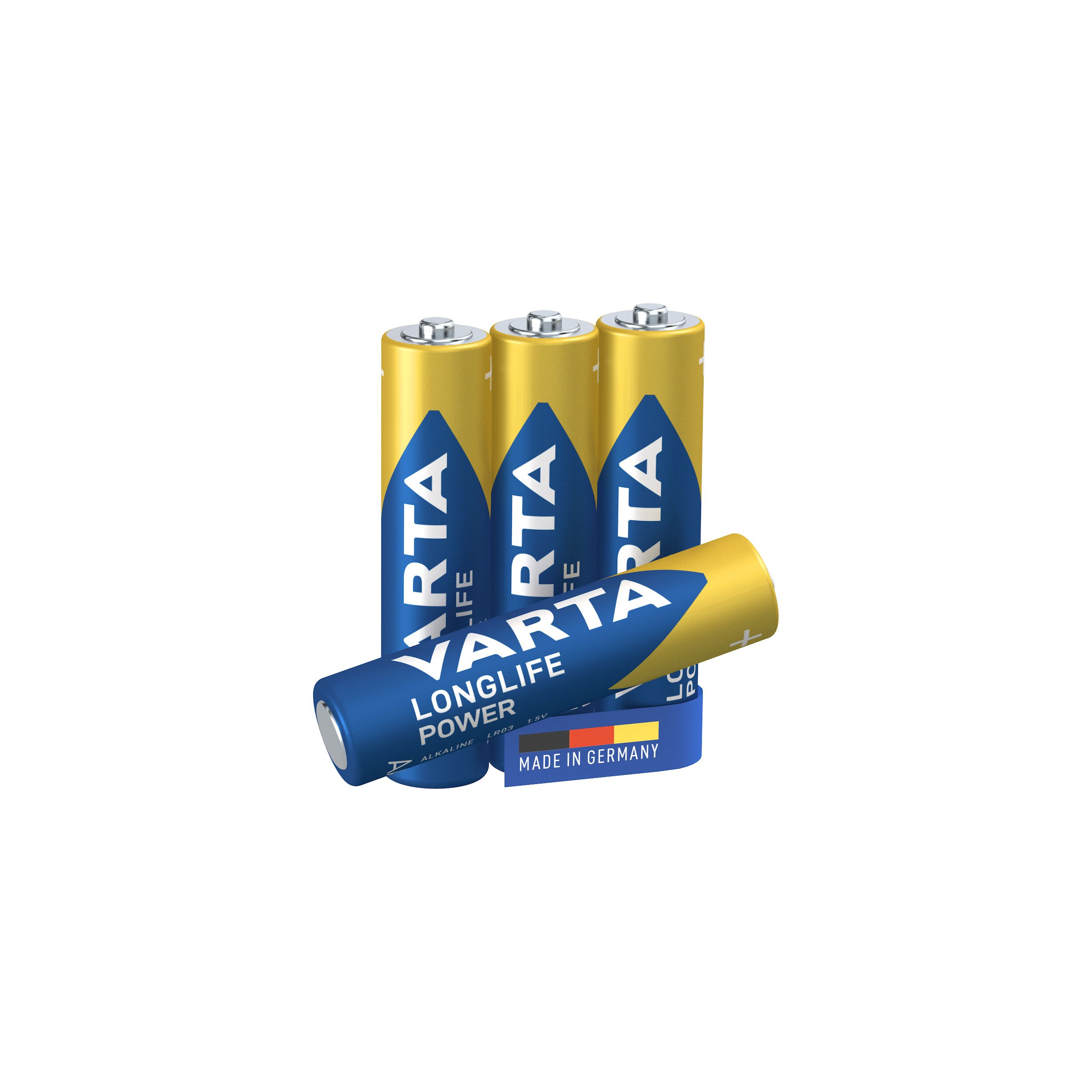 Varta Longlife Power 1.5V AAA Battery, Pack of 4