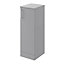 Veleka Gloss Grey Single Freestanding Bathroom Cabinet (H)81cm (W)27.5cm