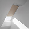 Velux Manual Beige Blackout Roof window blind (W)66cm