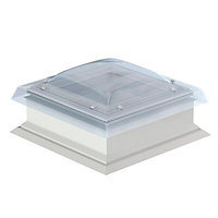 Velux Un-plasticised polyvinyl chloride (uPVC) Fixed Flat roof window, (H)1380mm (W)1380mm