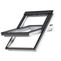 Velux White Timber Centre pivot Roof window, (H)1400mm (W)780mm