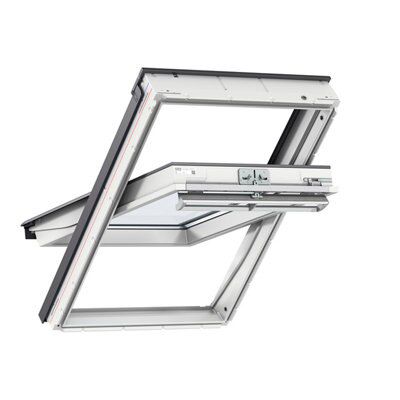 Velux White Timber Centre pivot Roof window, (H)980mm (W)780mm