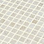 Venicie Ivory Travertine Mosaic tile, (L)300mm (W)300mm