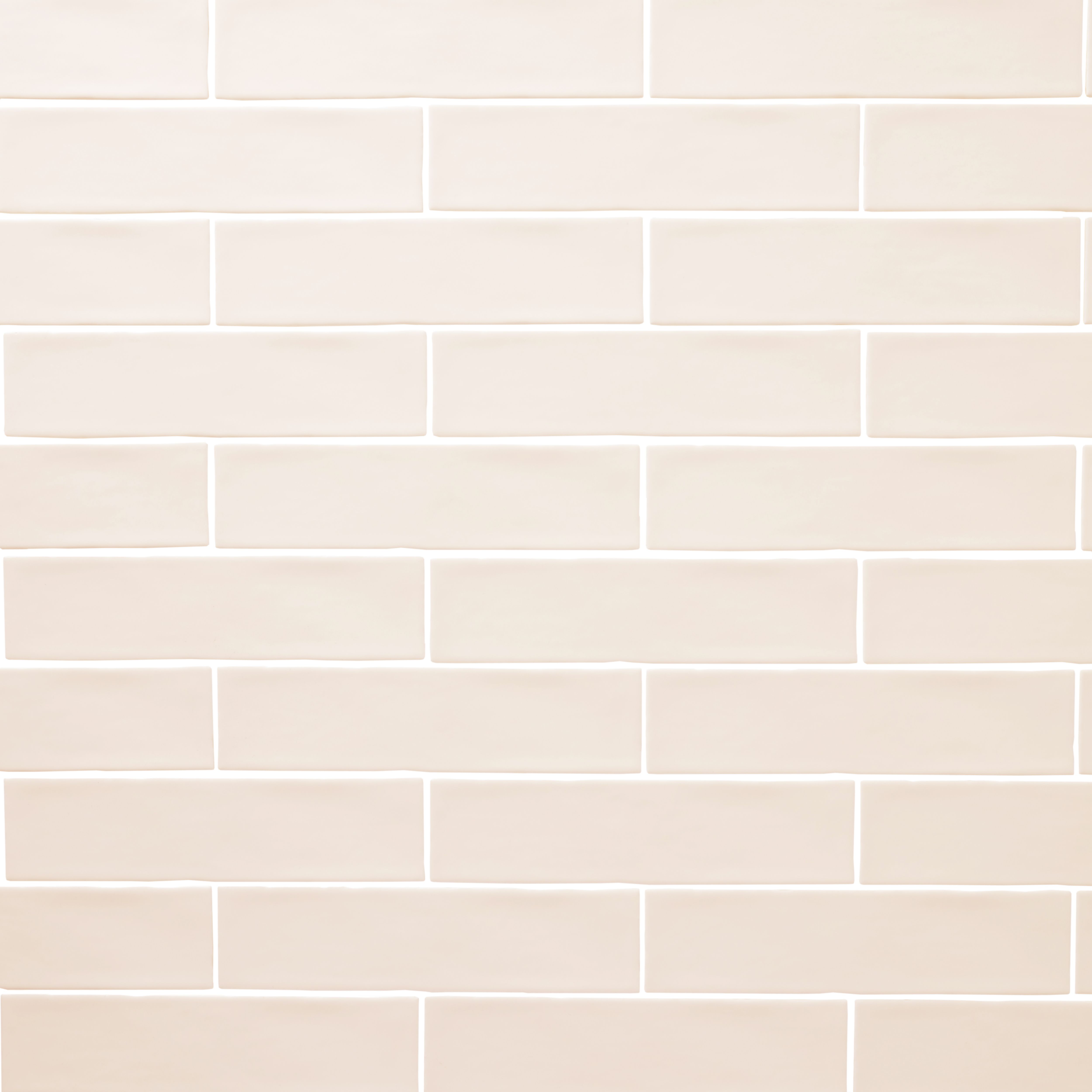 Vernisse Off white Gloss Ceramic Wall Tile Sample