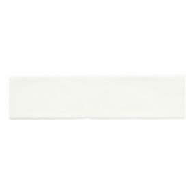 Vernisse White Gloss Plain Rectangular Ceramic Wall Tile Sample