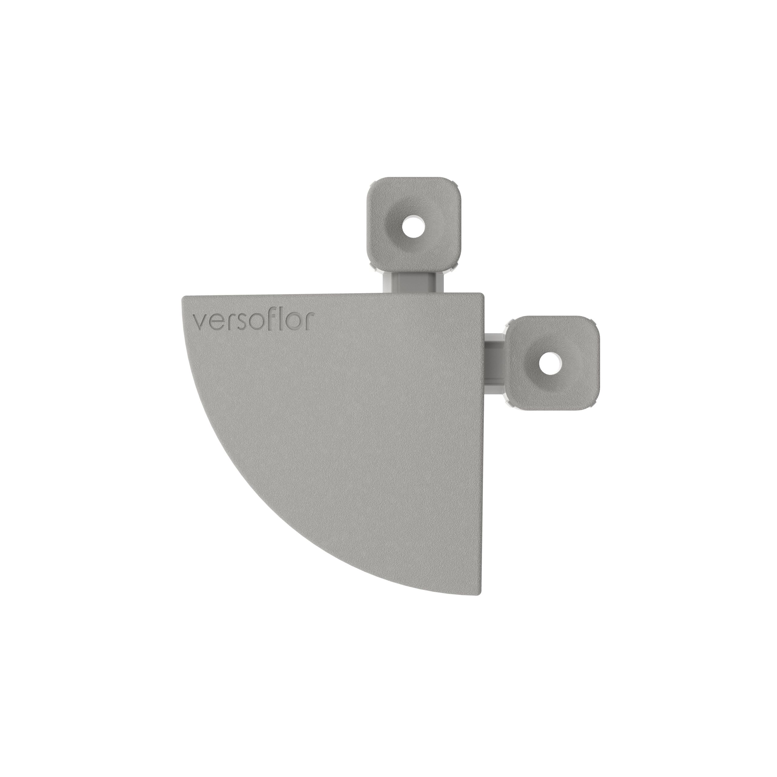 Versoflor Stone Grey Tile corner (L)85mm (T)15mm, Pack of 4