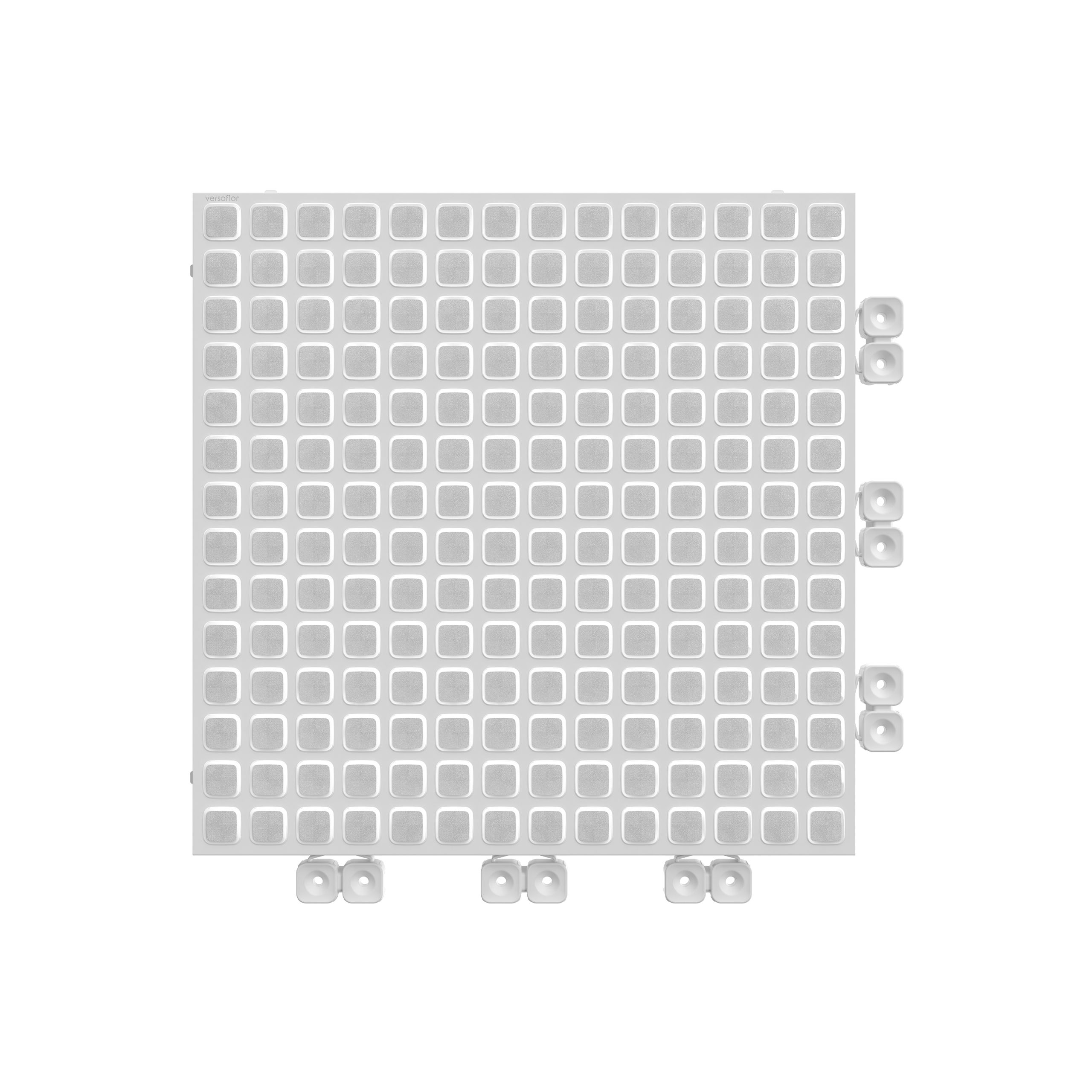 Versoflor Taskflor Telegrey Interlocking floor tile 1m², Pack of 9