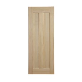Vertical 2 panel Clear pine Internal Door, (H)1981mm (W)762mm (T)35mm