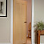 Vertical 2 panel Unglazed Oak veneer Internal Door, (H)1981mm (W)762mm (T)35mm