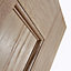 Vertical 3 panel Oak veneer Internal Door, (H)1981mm (W)762mm (T)35mm