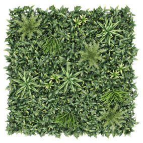 Vertical Square Artificial plant wall, (H)1m (W)1m