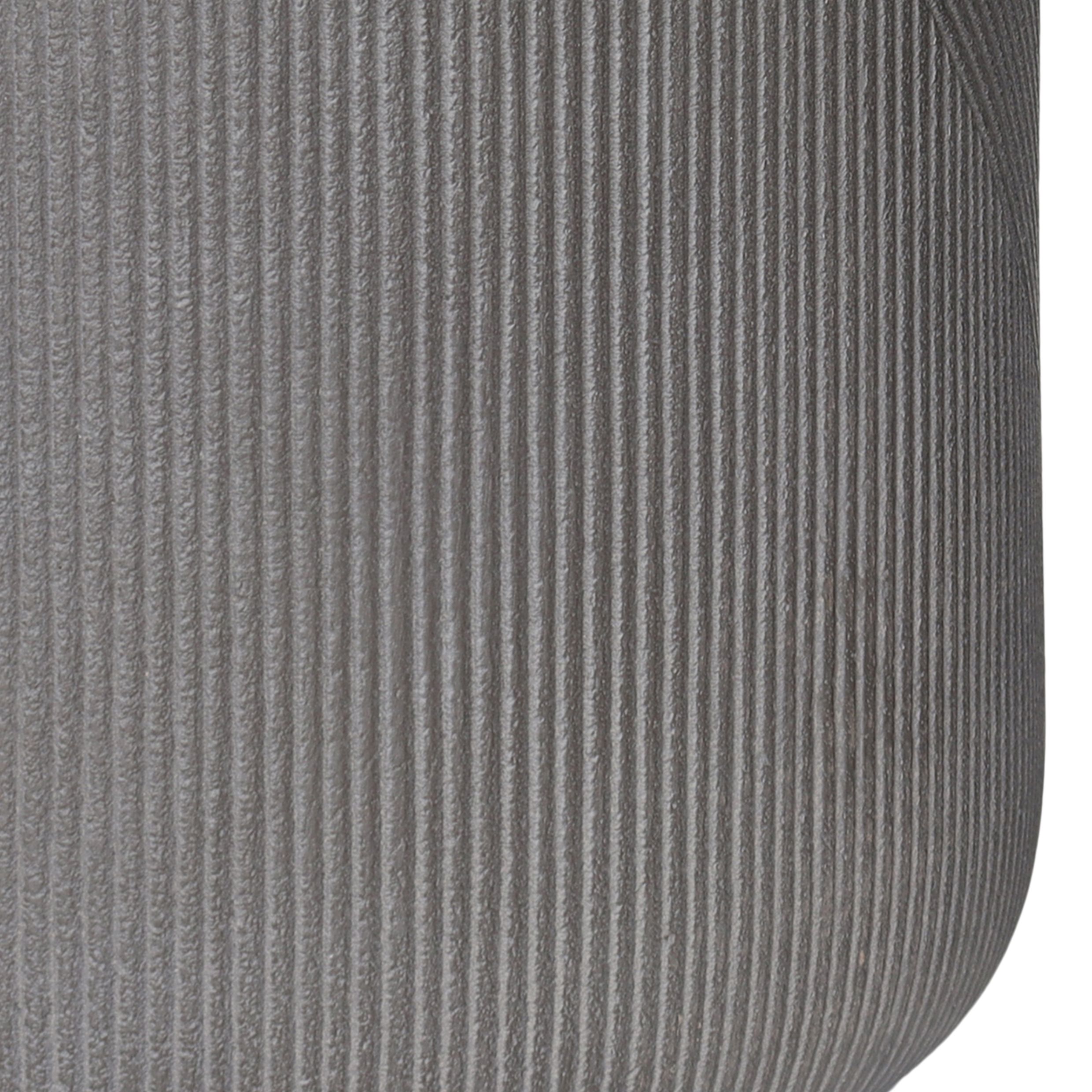 Verve Beige Grey Fibreclay Plant pot (Dia) 36cm, (H)36cm