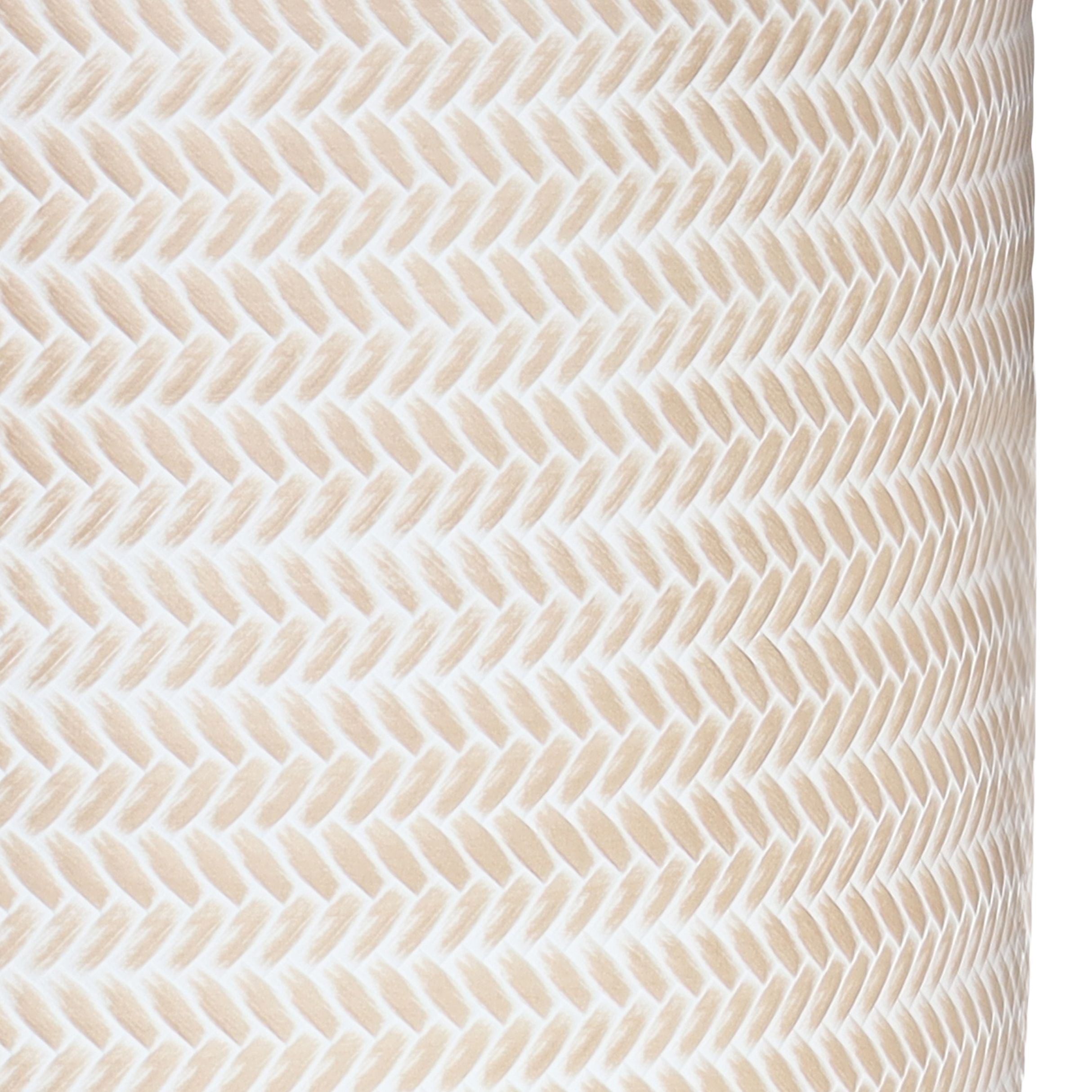 Verve Beige Rattan effect Fibreclay Plant pot (Dia) 43cm, (H)43cm