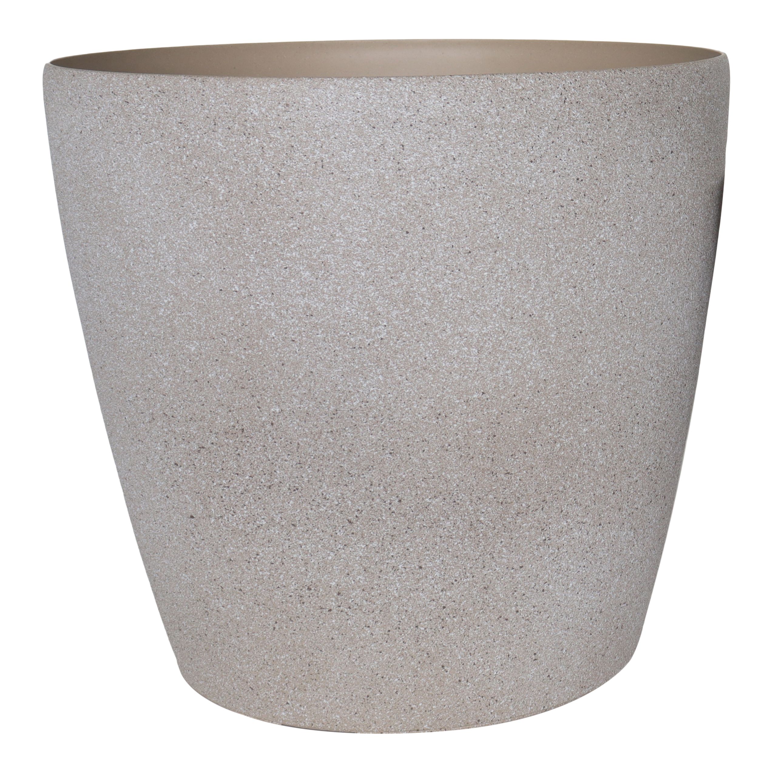 Verve Beige Recycled plastic Plant pot (Dia) 24cm, (H)40cm