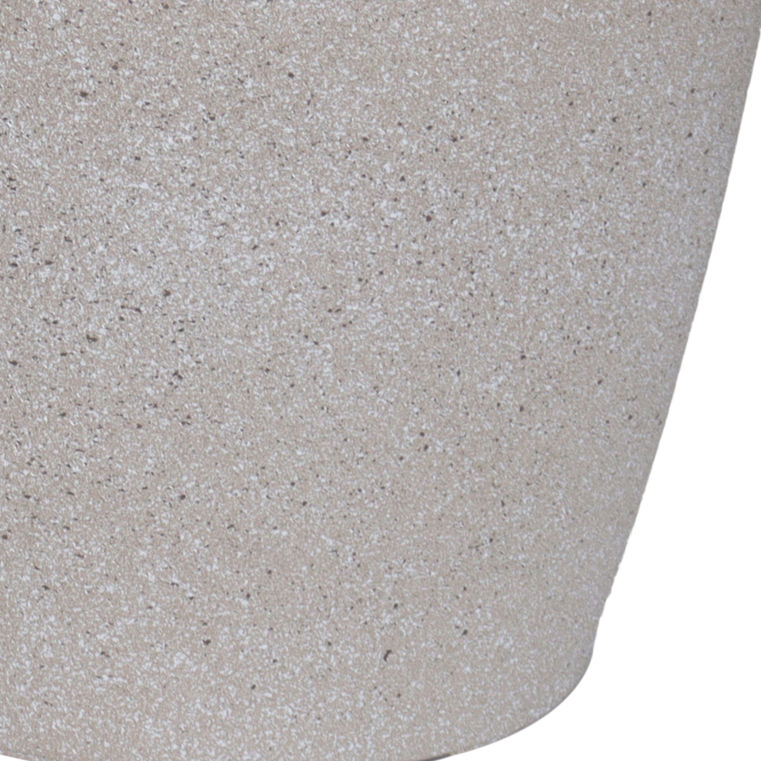 Verve Beige Recycled plastic Plant pot (Dia) 35cm, (H)33cm