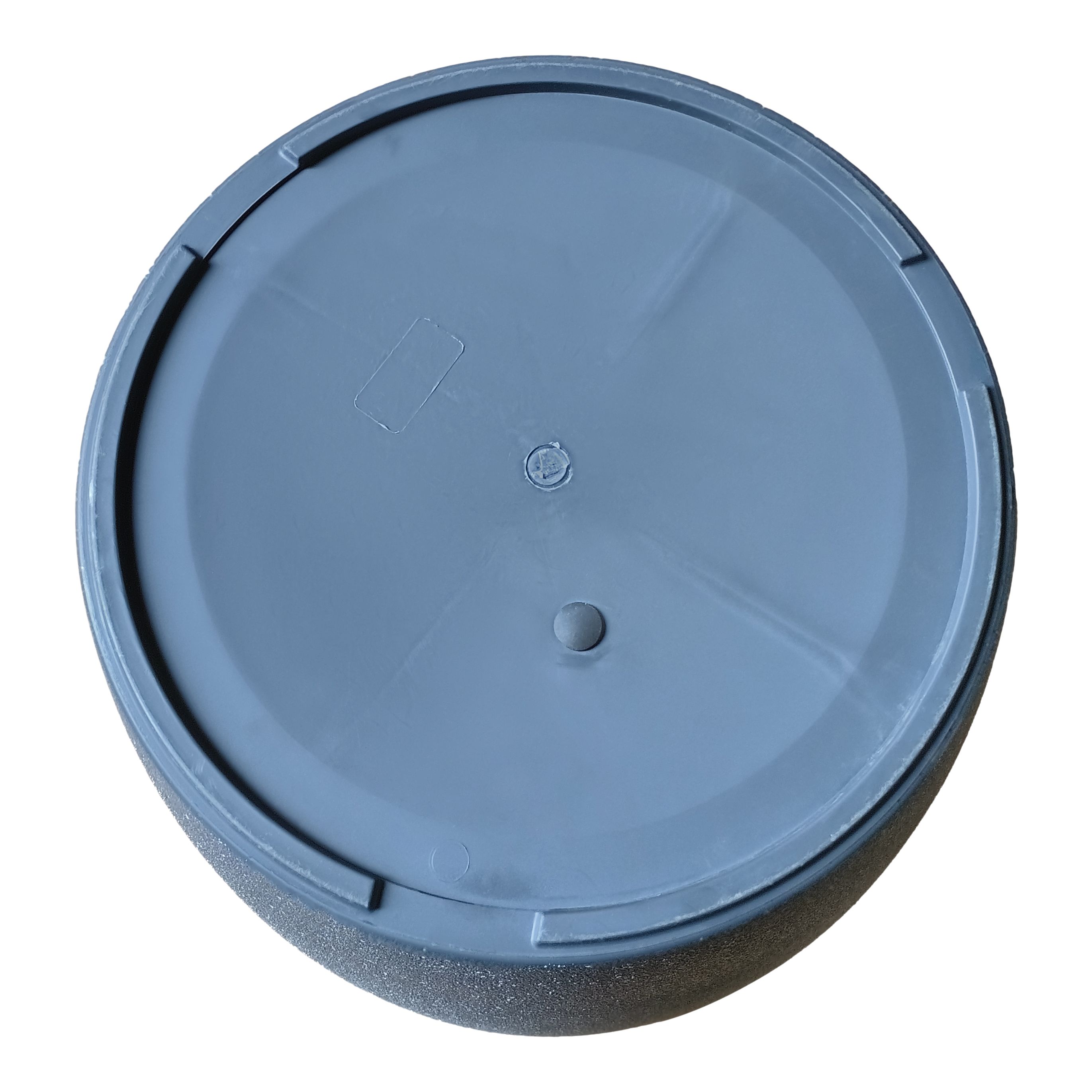 Verve Black Recycled plastic Plant pot (Dia) 29cm, (H)33cm