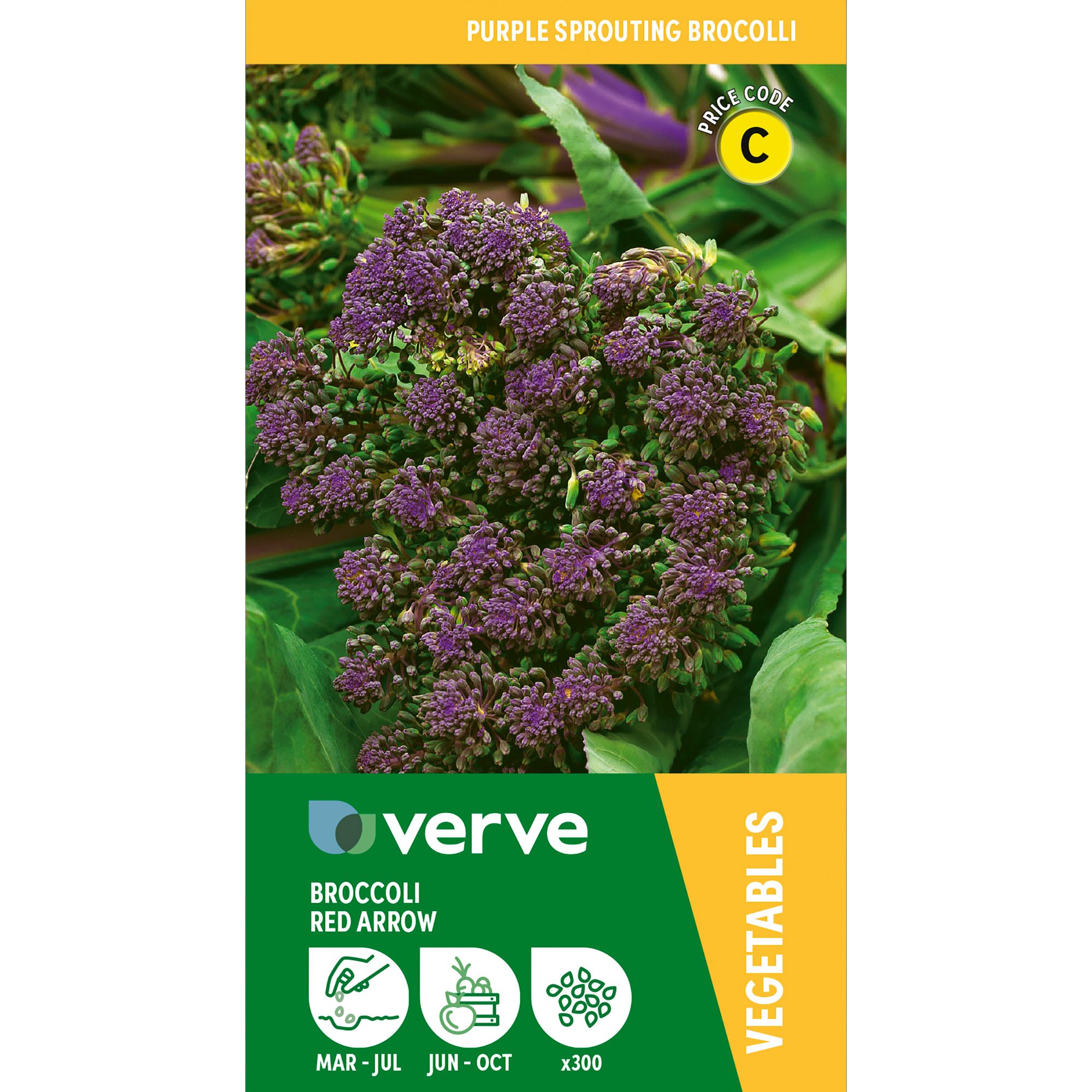 Verve Broccoli 'Red Arrow' Vegetable Seeds