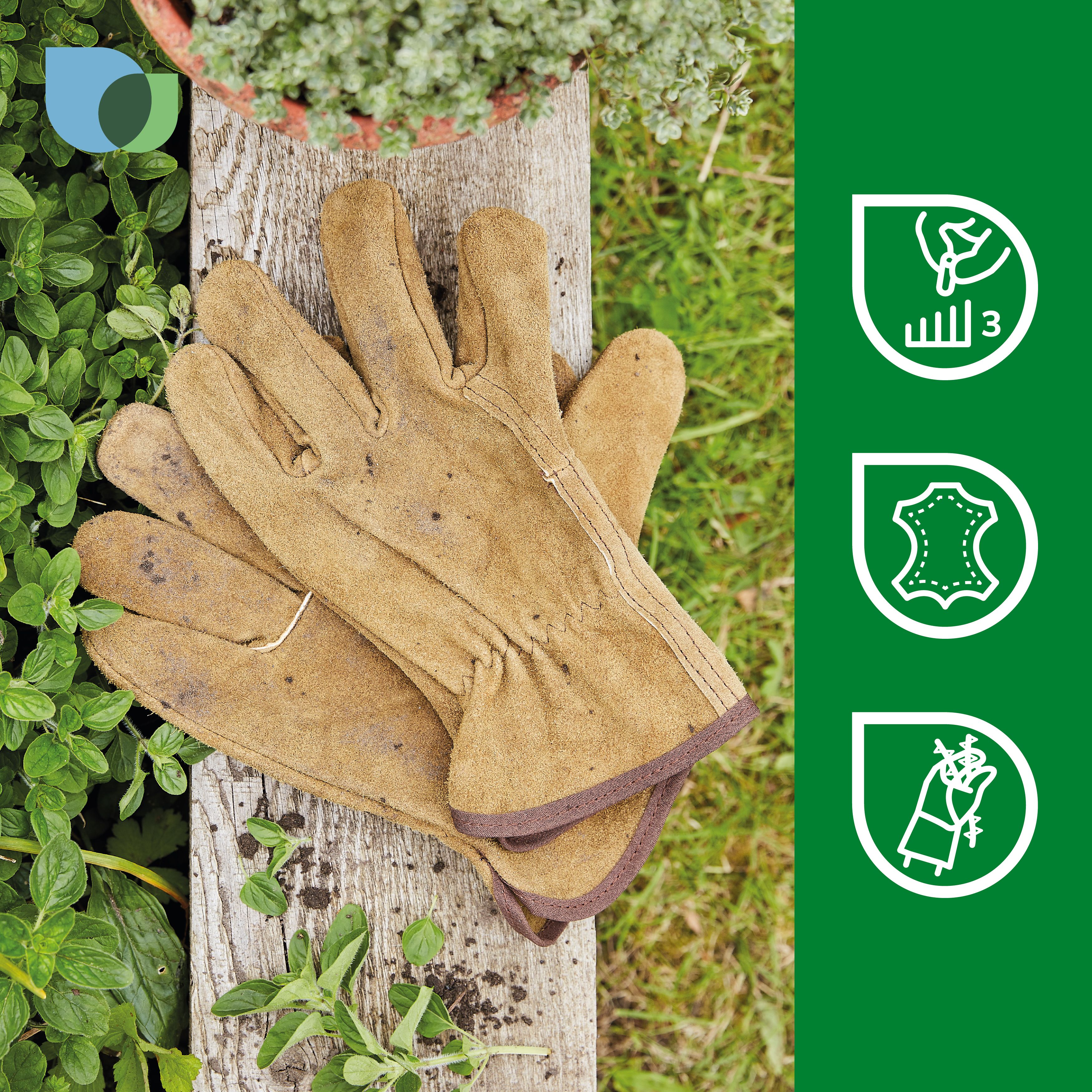 Verve Brown Non safety gloves Large