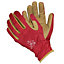 Verve Brown & red Gardening gloves