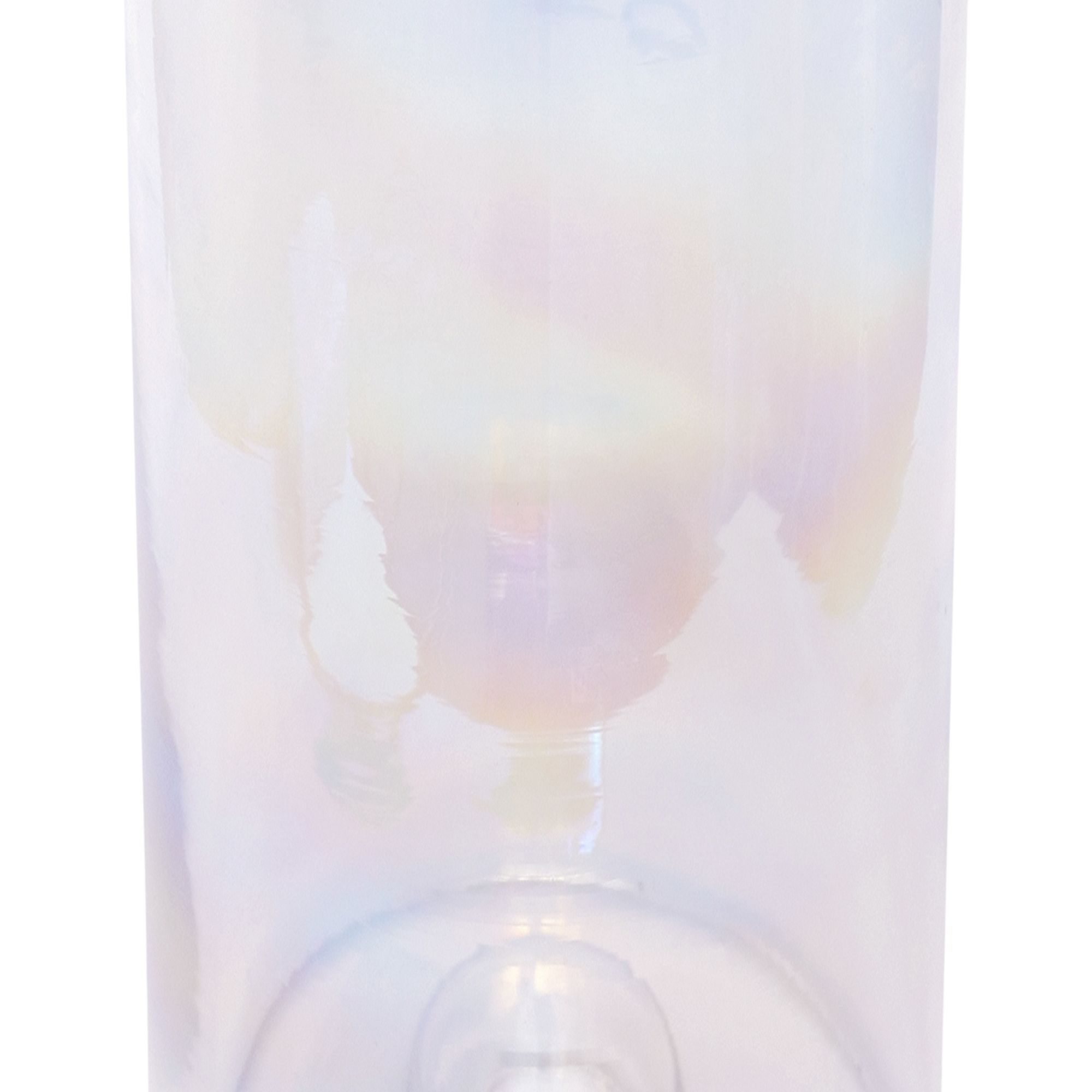 Verve Clear Transparent Glass Plant pot (Dia) 12.5cm, (H)18cm