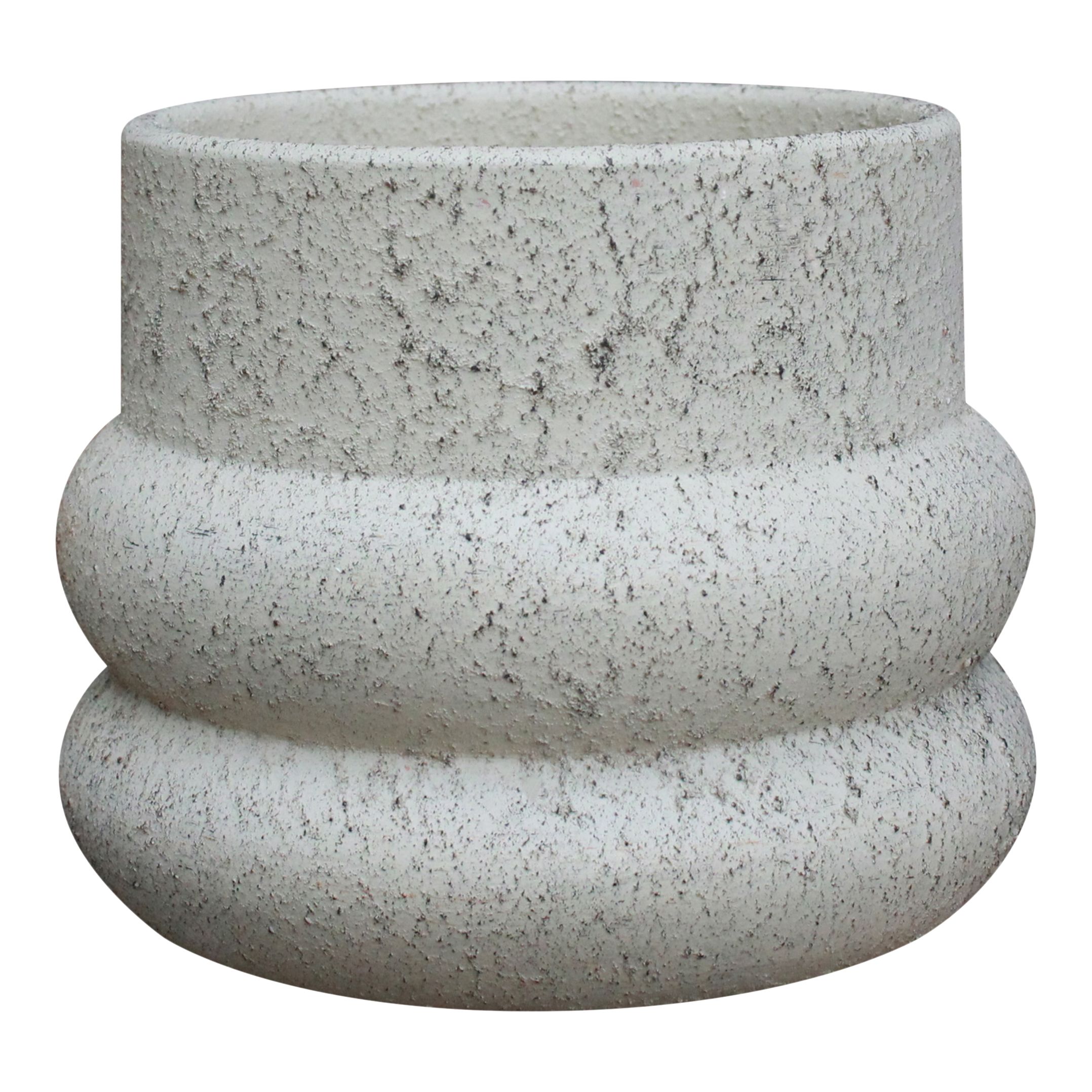 Verve Cream Ceramic Plant pot (Dia) 15.5cm, (H)13.3cm