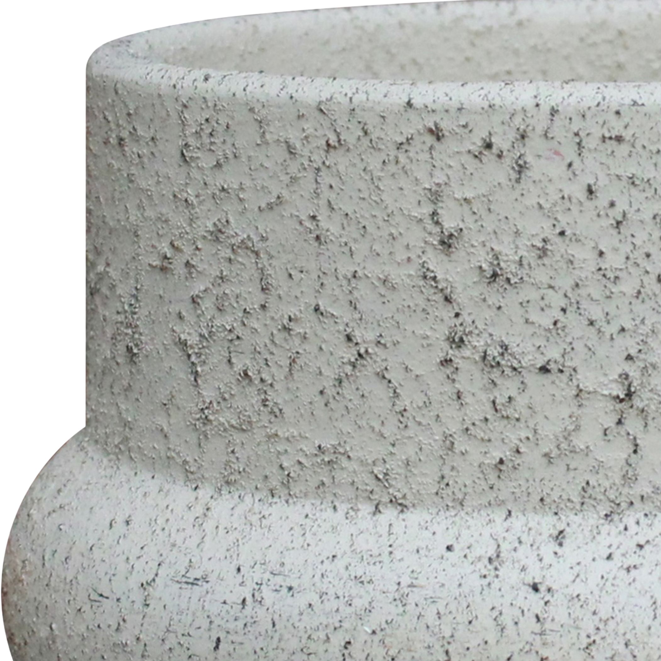 Verve Cream Ceramic Plant pot (Dia) 15.5cm, (H)13.3cm