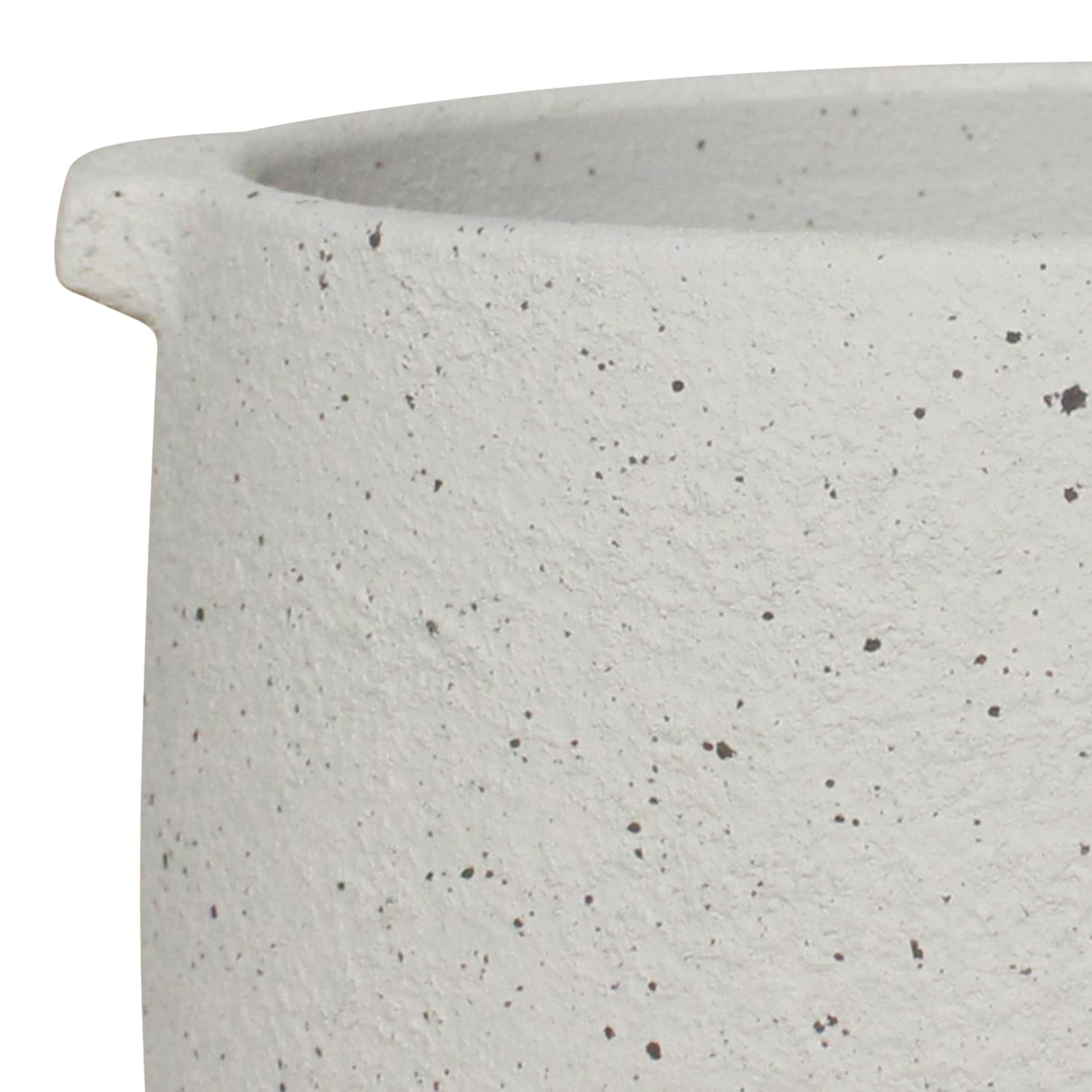 Verve Cream Clay Plant pot (Dia) 20cm, (H)17cm