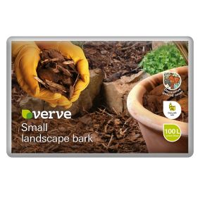 Verve Dark brown Bark chippings Small 100L Bag