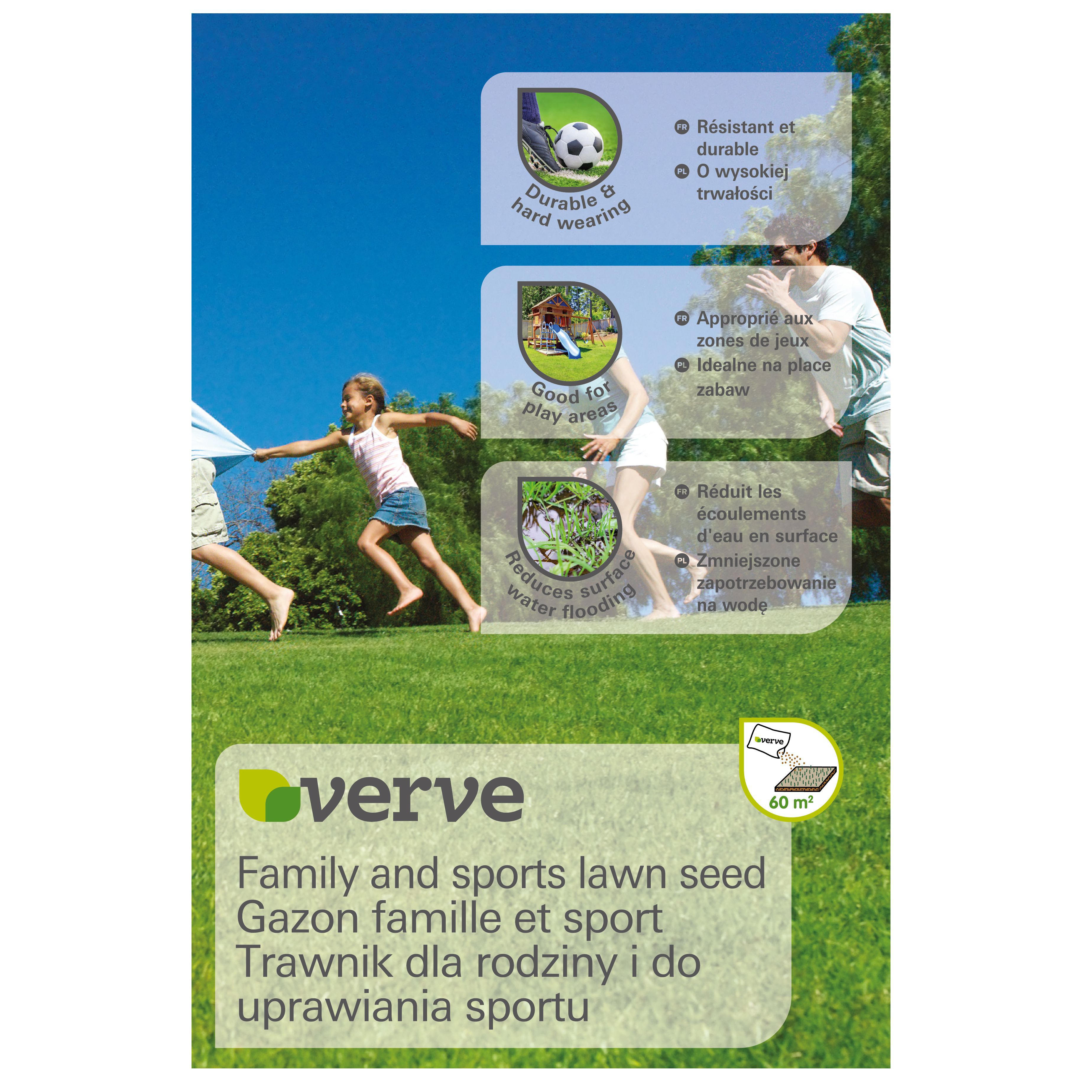 Verve Family & sports Grass seeds 1.5kg