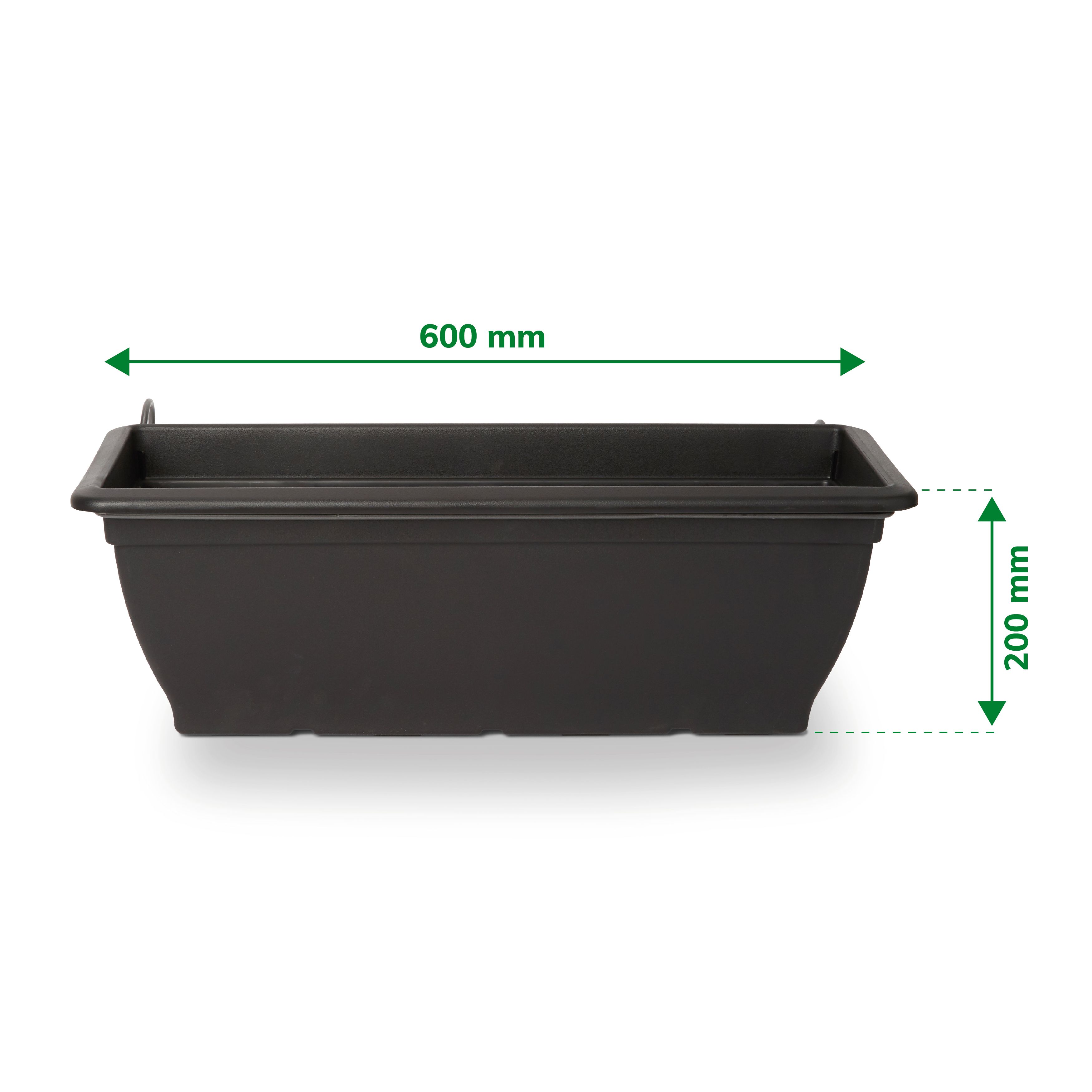 Verve Florus Rectangular Plastic Trough 15L (W)24.5cm
