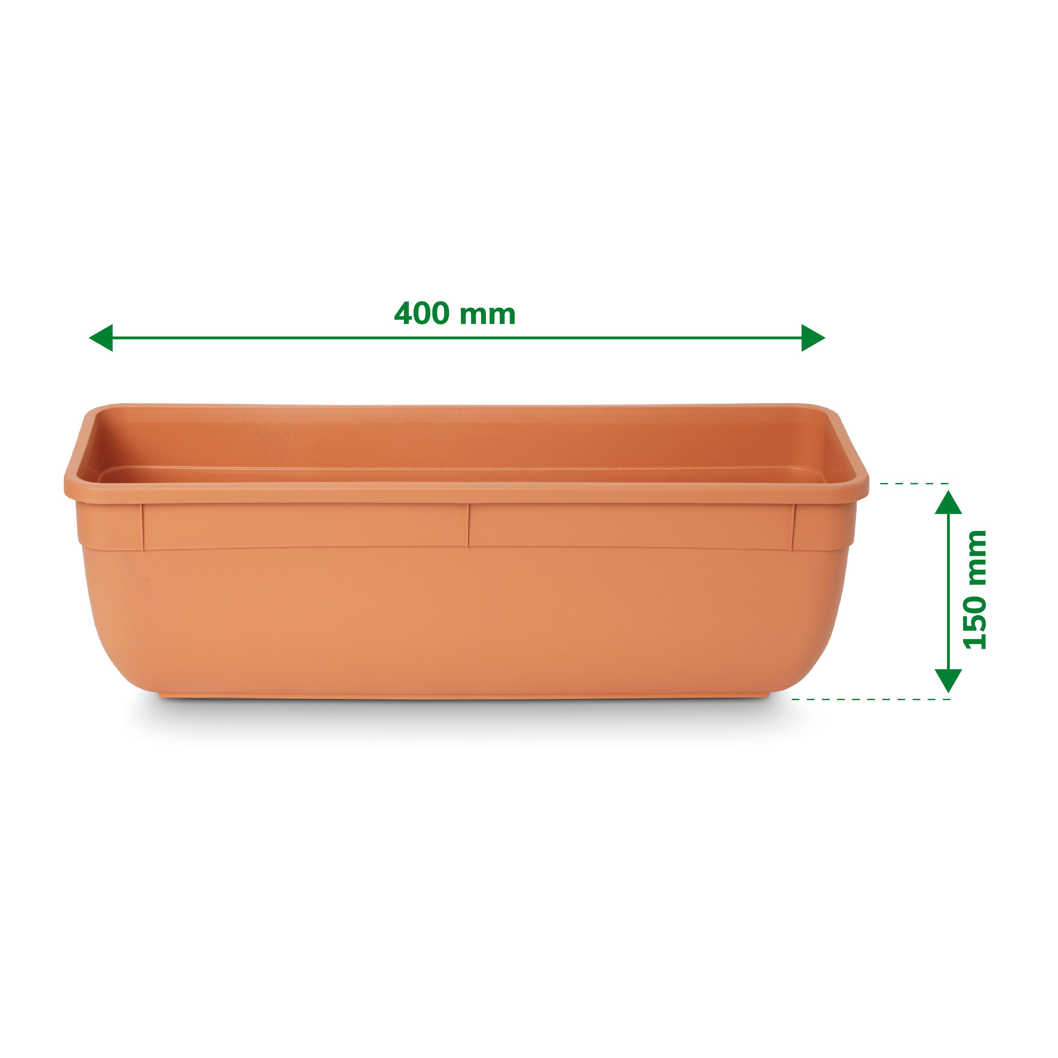 Verve Florus Rectangular Plastic Trough 5.06L (W)15cm