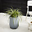 Verve Gardon Light grey Fibreclay Hexagonal Plant pot (Dia)29cm