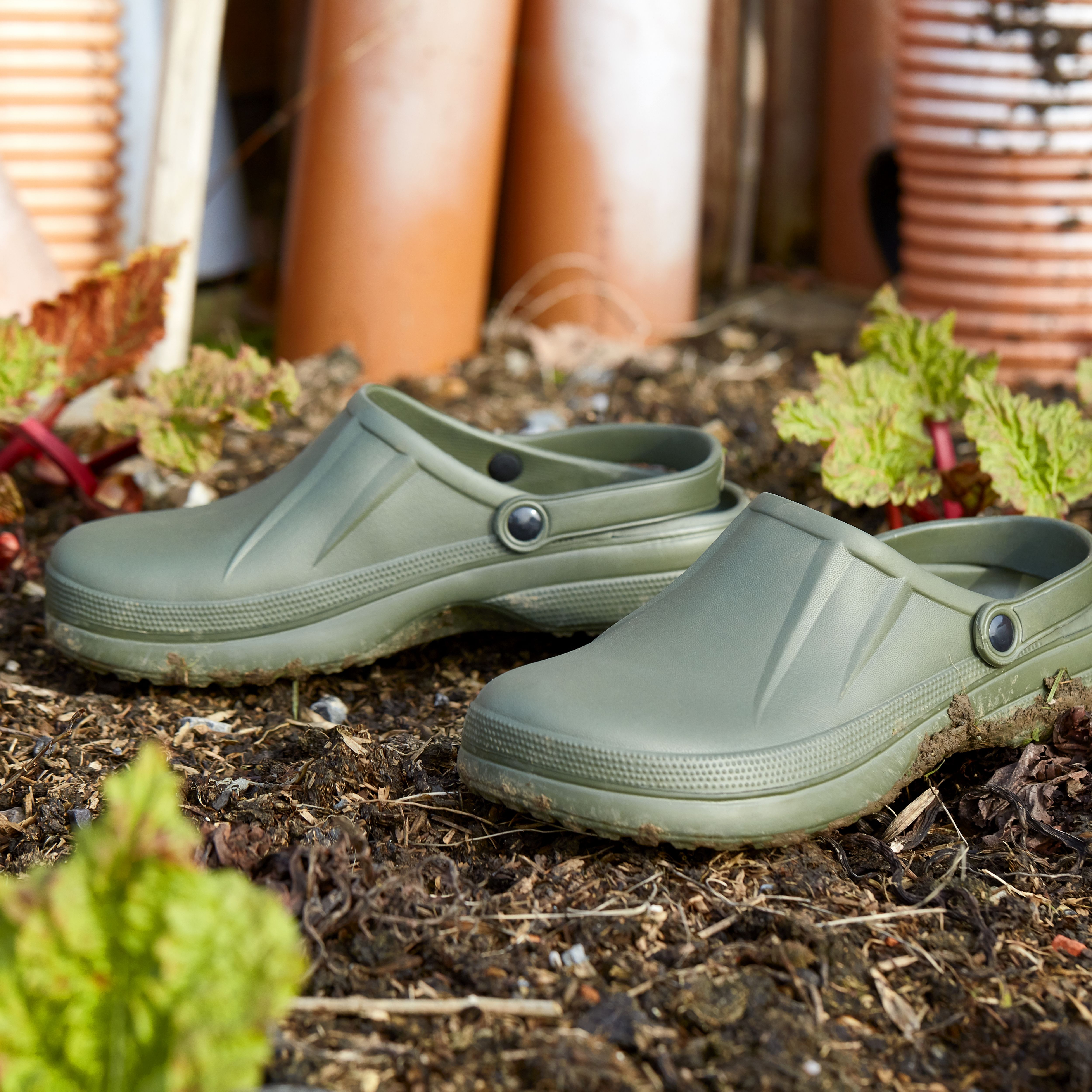 Verve Green Clogs, Size 10