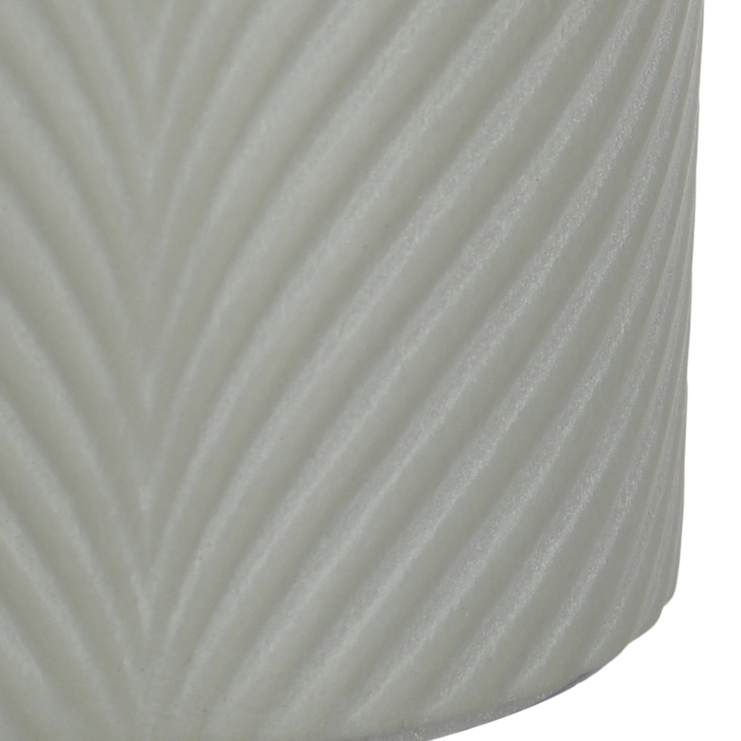 Verve Green Wave Ceramic Plant pot (Dia) 13cm, (H)13cm