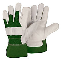 Verve Green & white Gardening gloves, Medium