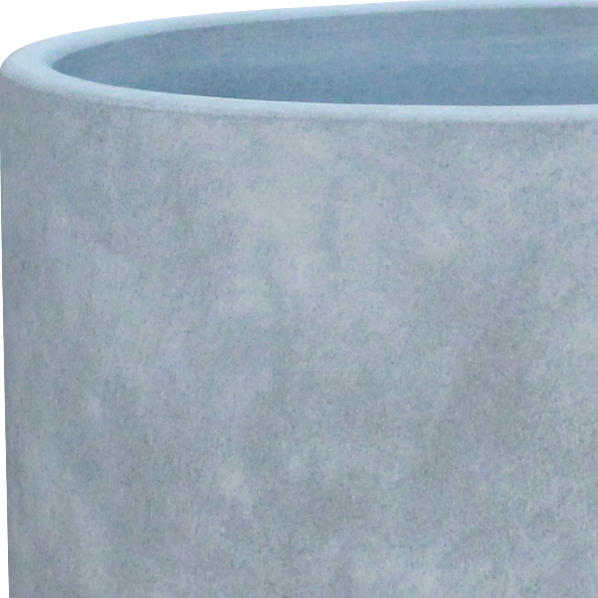 Verve Grey Concrete Plant pot (Dia) 27.5cm, (H)25.5cm
