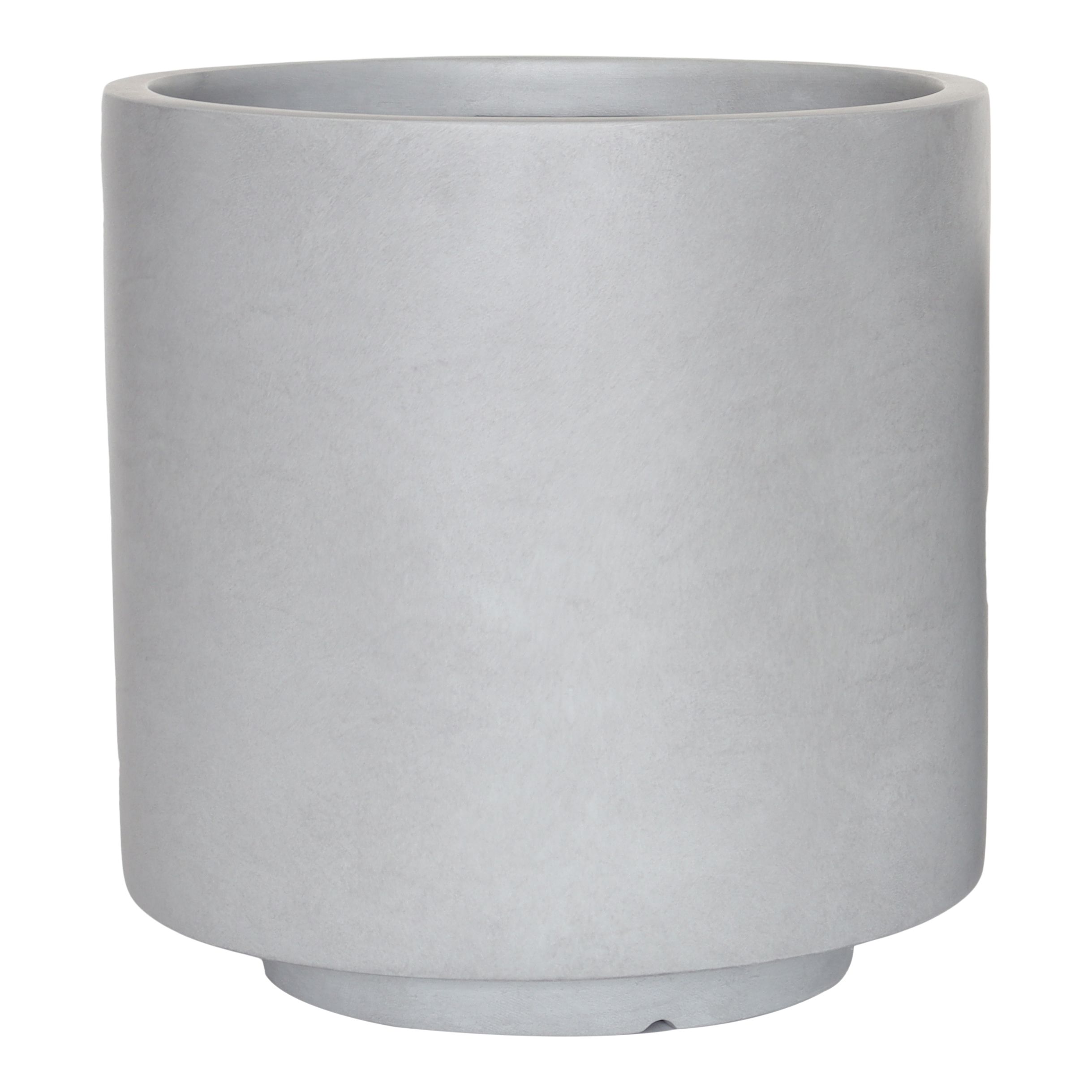 Verve Grey Fibreclay Plant pot (Dia) 32cm, (H)33cm