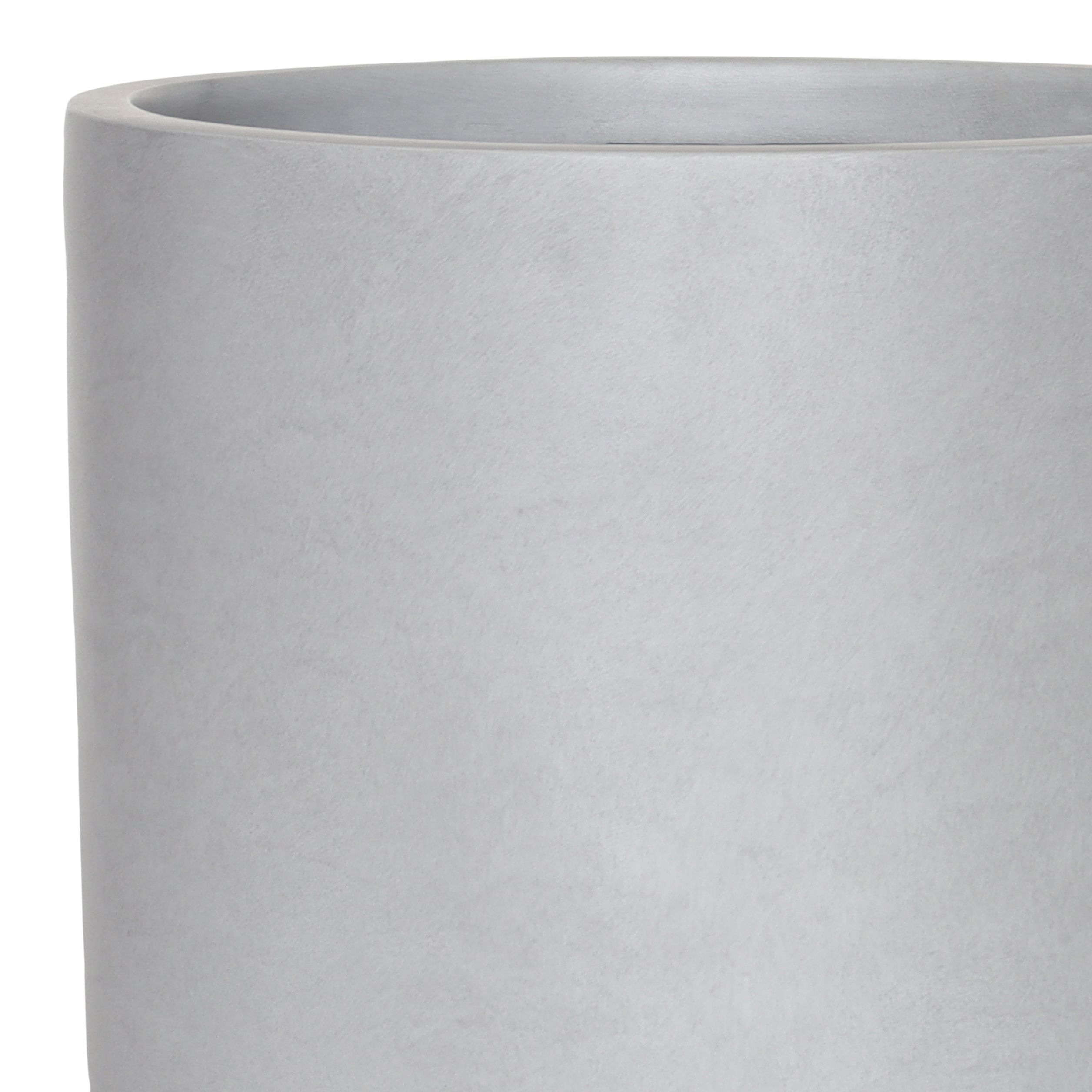 Verve Grey Fibreclay Plant pot (Dia) 32cm, (H)33cm