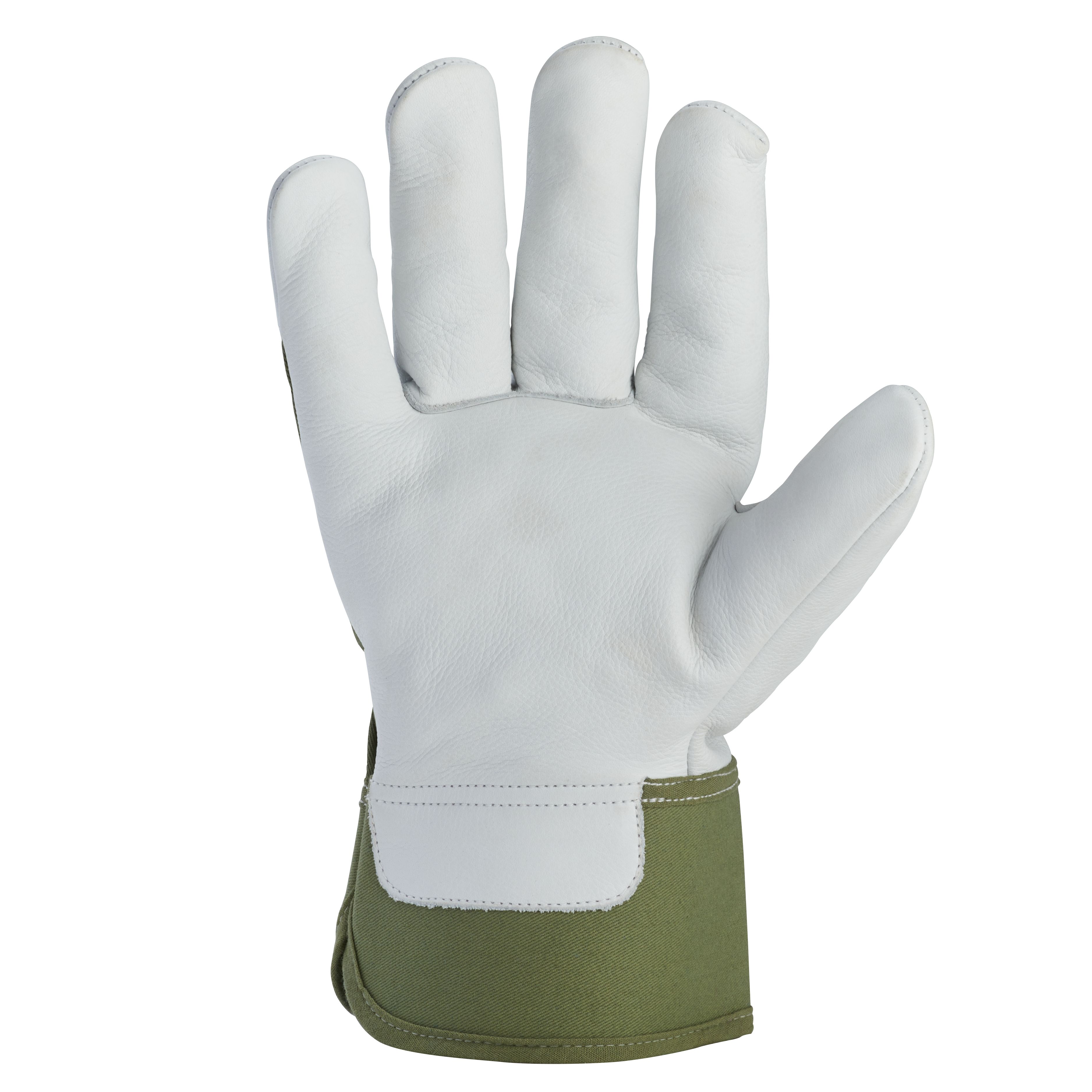 Verve Leather Deep lichen green Gardening gloves Large, Pair