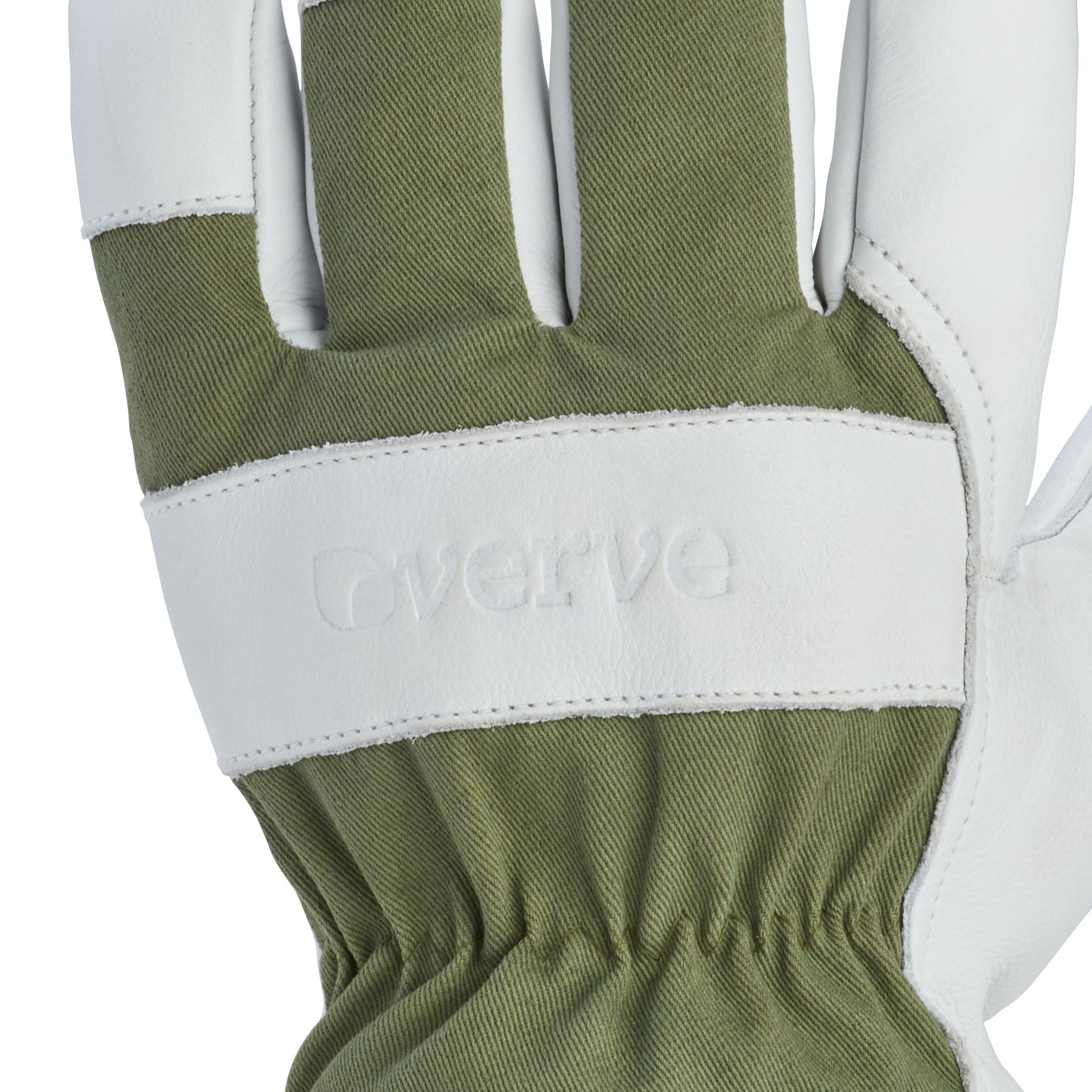Verve Leather Deep lichen green Gardening gloves Large, Pair