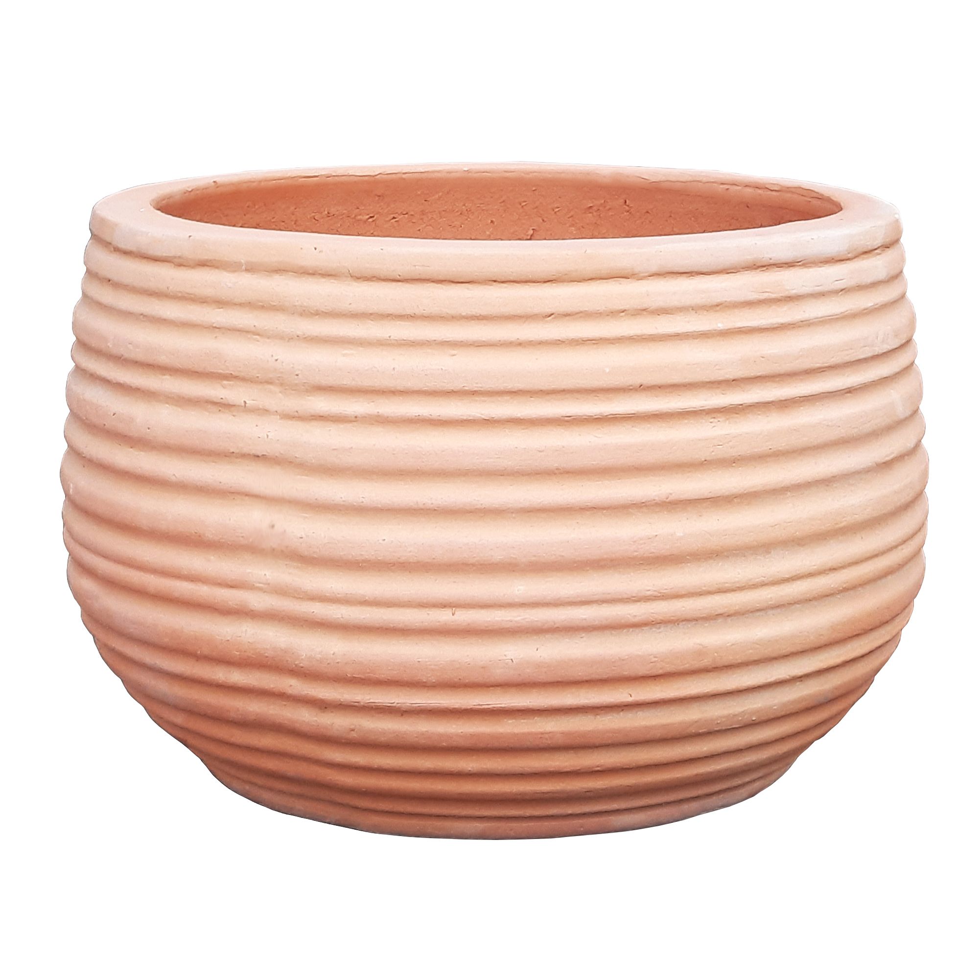 Verve Łyna Natural Terracotta Circular Plant pot (Dia)36cm