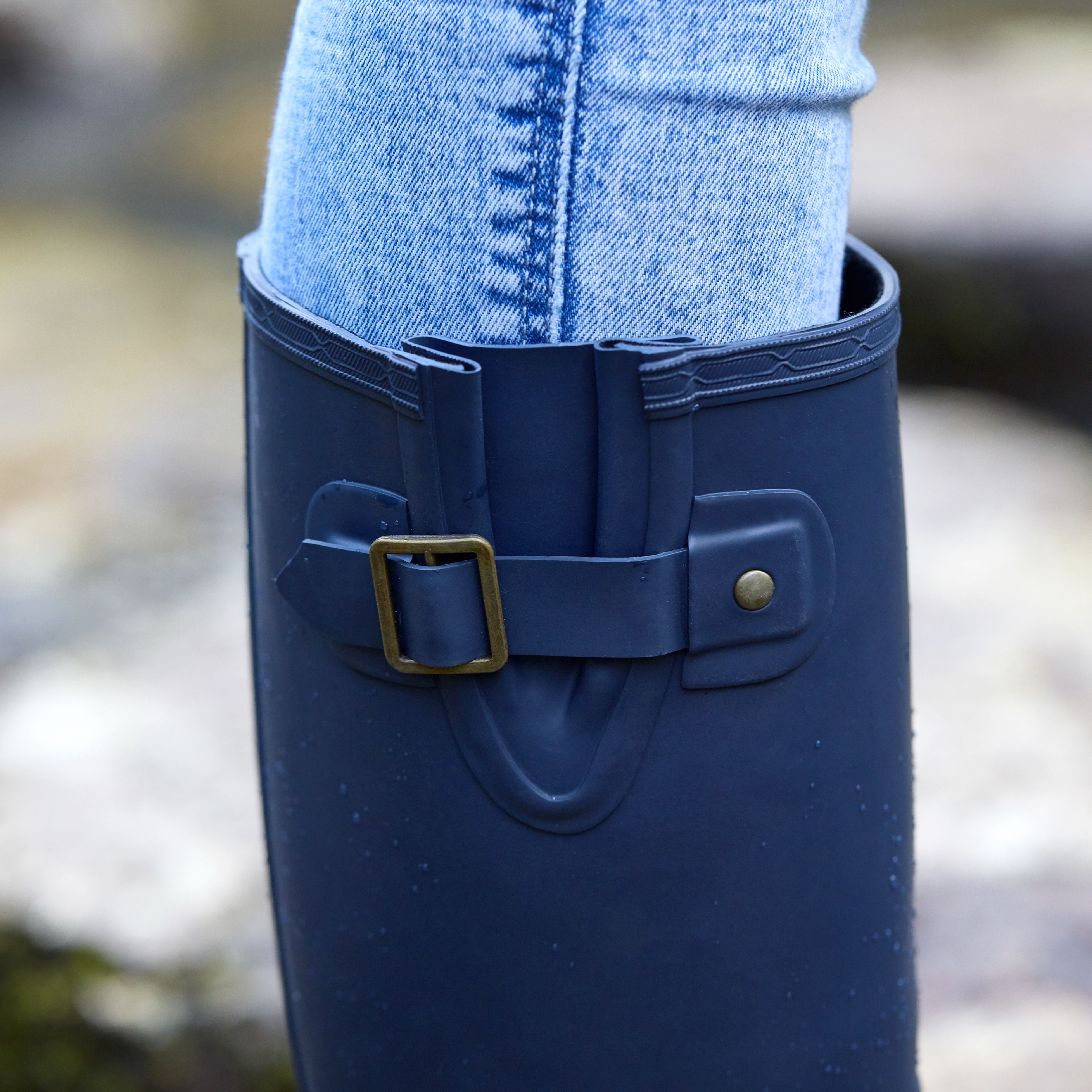 Verve Navy Wellington boots, Size 7