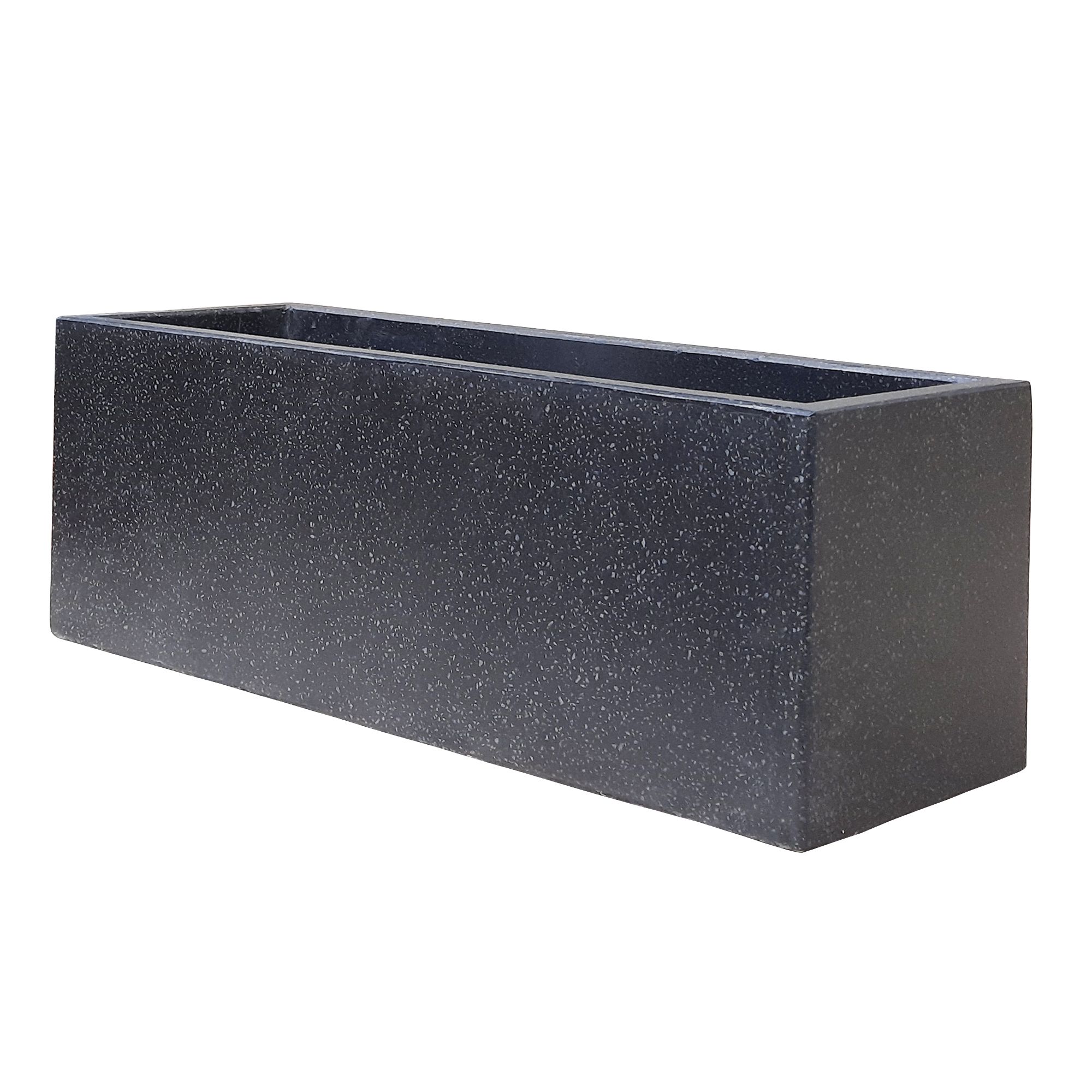 Verve Nore Dark grey Rectangular Trough | Tradepoint