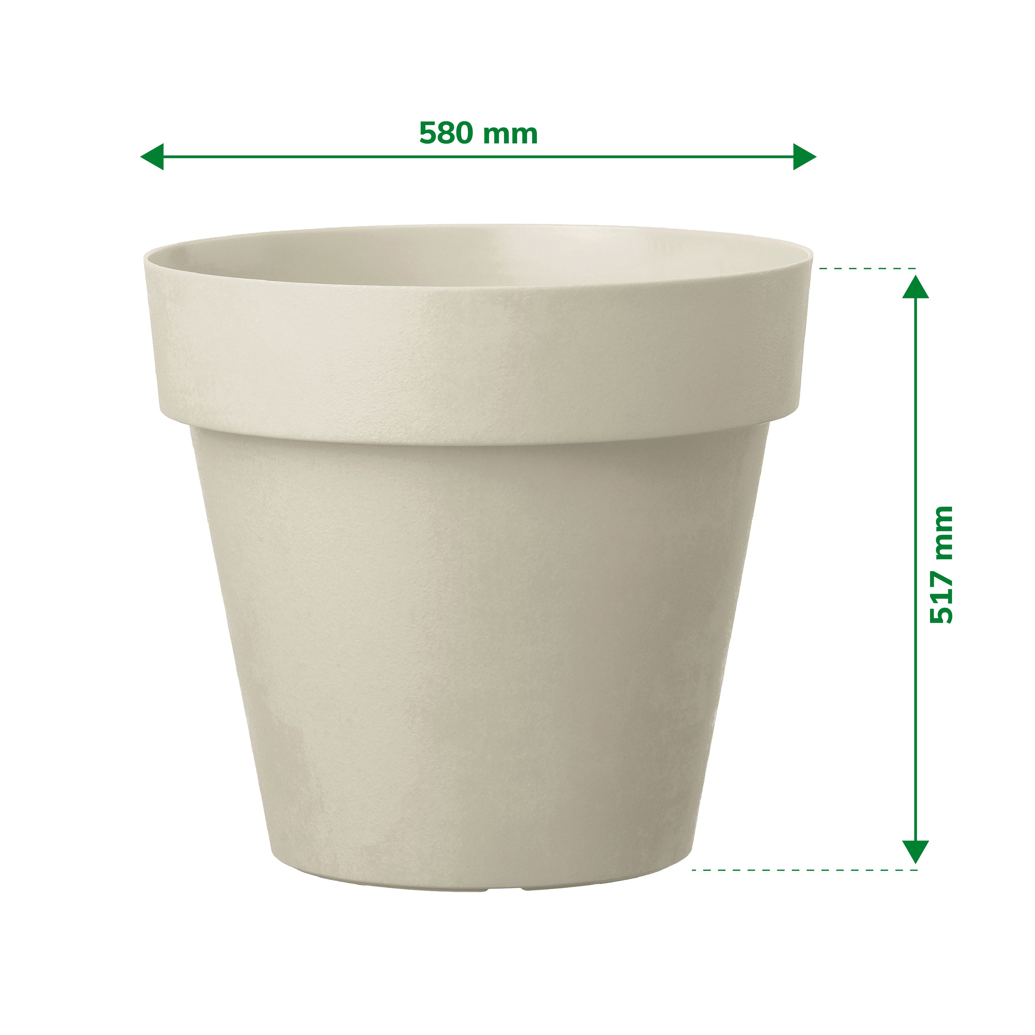 Verve Nurgul Peyote Polypropylene (PP) Circular Plant pot (Dia)58cm