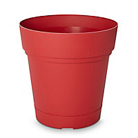 Verve Nurgul Red Plastic Circular Plant pot (Dia)58cm