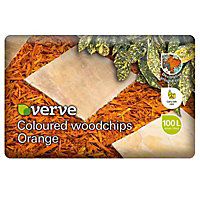 Verve Orange Woodchip mulch Large 100L Bag